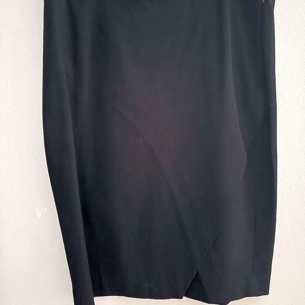 Banana Republic black pencil skirt with front slit 27 in from waist to hem